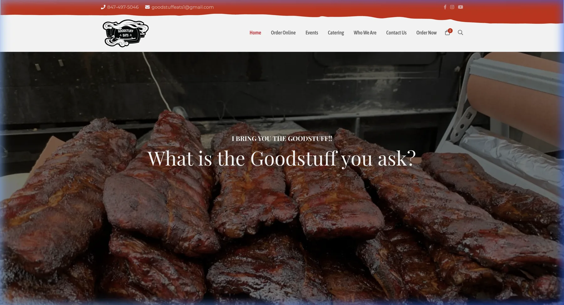 Good Stuff Eats website — culinary e-market built by Intense Visions